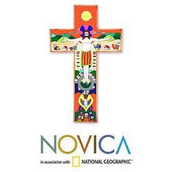 Handcrafted New Creation Pinewood Cross (El Salvador)