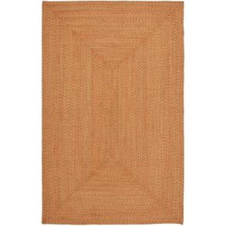 Hand woven Reversible Peach/ Green Braided Rug (4 x 6) Compare $97