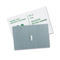 Magna Visual Magnetic Picture Hanger, Steel Hook, 4 x 6