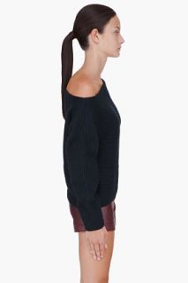 Alexander Wang Black Asymmetrical Sweater for women