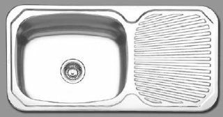 Oliveri 221 0 Stainless Steel Sink, Single Basin with Drainboard Right