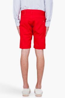 Rag & Bone Red 5 Pocket Shorts for men