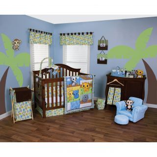 Trend Lab Riley Tiger and Friends 5 piece Crib Bedding Set Today: $85