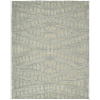 Hand tufted Moda Ivory Light Blue Rug (96 x 136) See Price in Cart