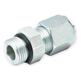 Parker 4 5 F5BU SS Straight Thread Connector, 1/4 In