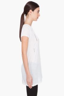 Rick Owens DRKSHDW White Cap Sleeve T shirt for women