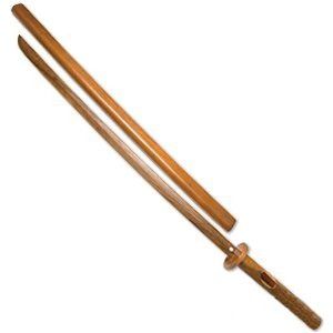 Hardwood Bokken with Wooden Scabbard   Daito Sports