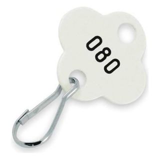 Lucky Line Products 25710 Shamrock Tags, White, 1 100, PK 100