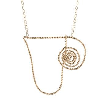 Spiral Heart Pendant Necklace
