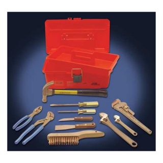 Ampco M 48 Tool Kit w/Tool Box, Nonsparking, 11 Pc