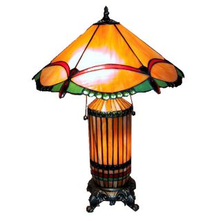 Tiffany style Dragonfly Lamp with Light up Base