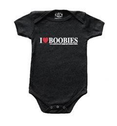 I Love Boobies Baby Onsies   Available in Baby Sizes