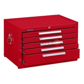 Kennedy Mfg.Co 285R 5 Dr. 27 Wide Smooth Red Mechanics Chest Be