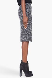 Michael Angel Grey Wool Shooting Star Skirt for women