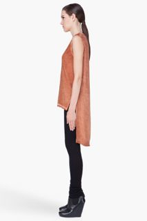 Silent By Damir Doma Rust Dyed Asymmetric Blouse for women