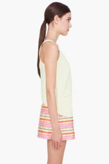 CARVEN Light Yellow Cropped Tank Top for women