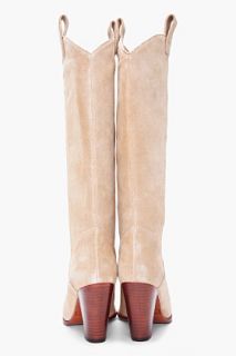 Marc By Marc Jacobs Beige Suede Cowboy Boots for women