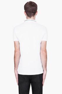 Marc By Marc Jacobs White Zip Collar Polo for men
