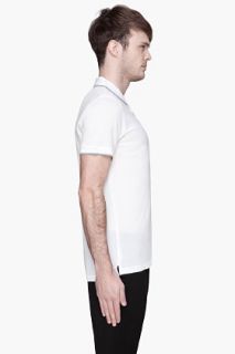 Paul Smith Jeans White No Logo Trimmed Polo for men
