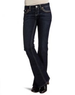 YMI Juniors Flare Core Five Pocket Jean, Dark, 1 Clothing