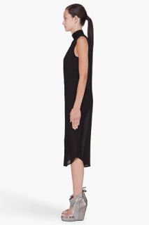 T By Alexander Wang Black Silk Georgette Dress for women