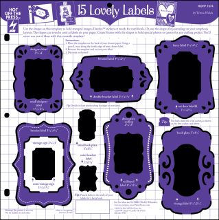 Hot Off The Press Templates 12X12 15 Lovely Labels Today $6.99