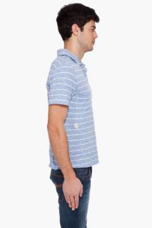 Paul Smith Jeans Striped Knit Polo for men