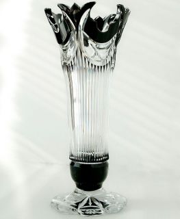 Caesar Crystal Bohemiae Black Diadem Vase