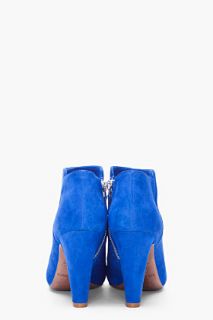 See by Chloé Blue Suede Ankle Boots for women