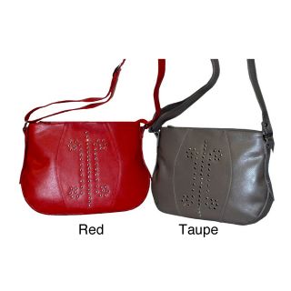 Kozmic Womens Leather Metal Pin Studded Handbag Today: $74.99 Sale: $