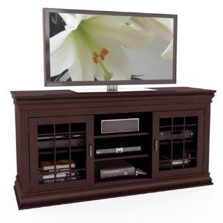 B 231 NCT Carson 60 Inch Wood Veneer TV/Component Bench