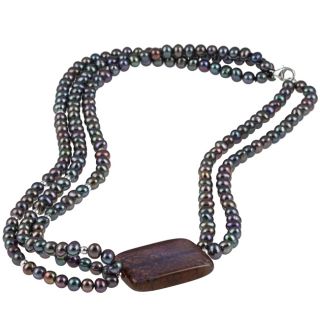 black fw pearl and purple agate necklace 4 5 mm msrp $ 143 47 today