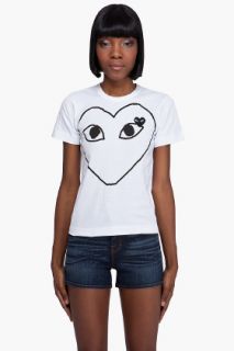 Comme Des Garçons Play  Cotton Jersey Heart T shirt for women