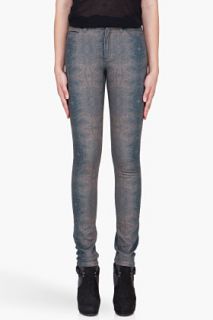 Surface To Air Marbled Grey Turtle Jeans for women