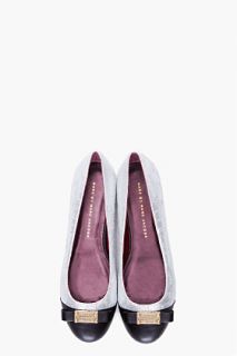 Marc By Marc Jacobs Silver Bow Ballerina Flats for women