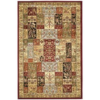 Lyndhurst Collection Traditional Multicolor/ Ivory Rug (4 x 6