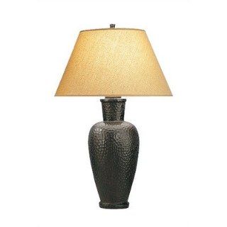 Beaux Arts Hammered Table Lamp in Antique Bronze  