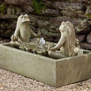 Zen Frog Fountain   Frontgate Patio, Lawn & Garden