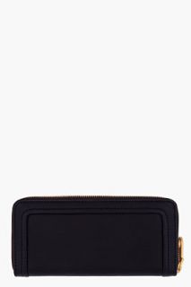 Marc By Marc Jacobs Black Leather Turnlock Hobo Wallet for women