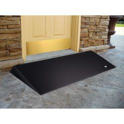 EZ Access Wheelchair Rubber Threshold Ramps with Beveled