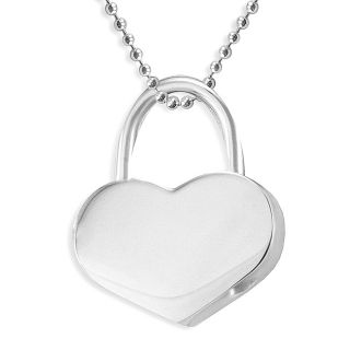 Stainless Steel Heart Shaped Spring Lock Necklace Today $9.99 2.0 (1