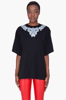 Givenchy Oversize Black Lace Print T shirt for women