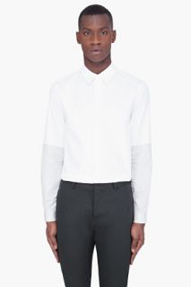 Marni White Two tone Sleeve Shirt for men