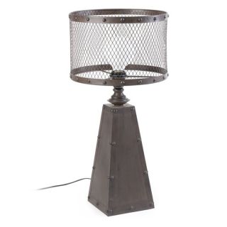 Lampe INDUSTRIEL FACTORY grise   Achat / Vente LAMPE A POSER Lampe