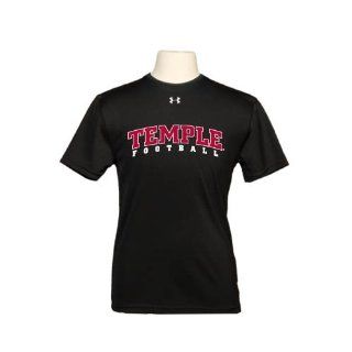 Temple Under Armour Youth Black Loose Full T Shirt, Large