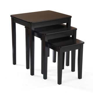 Bianco Collection 3 piece Black Nesting Table Set Today $177.89 5.0