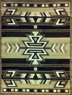 South West Native American Area Rug 6 Ft. X 9 Ft. Beige