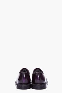 Dr. Martens Midnight Purple Patent Steed 3 eye Shoes for men