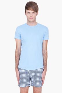 Orlebar Brown Baby Blue Tommy T shirt  for men