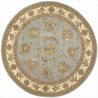 Hand tufted Nourison 2000 Kashan Blue Cloud Rug (4 Round) Today: $439